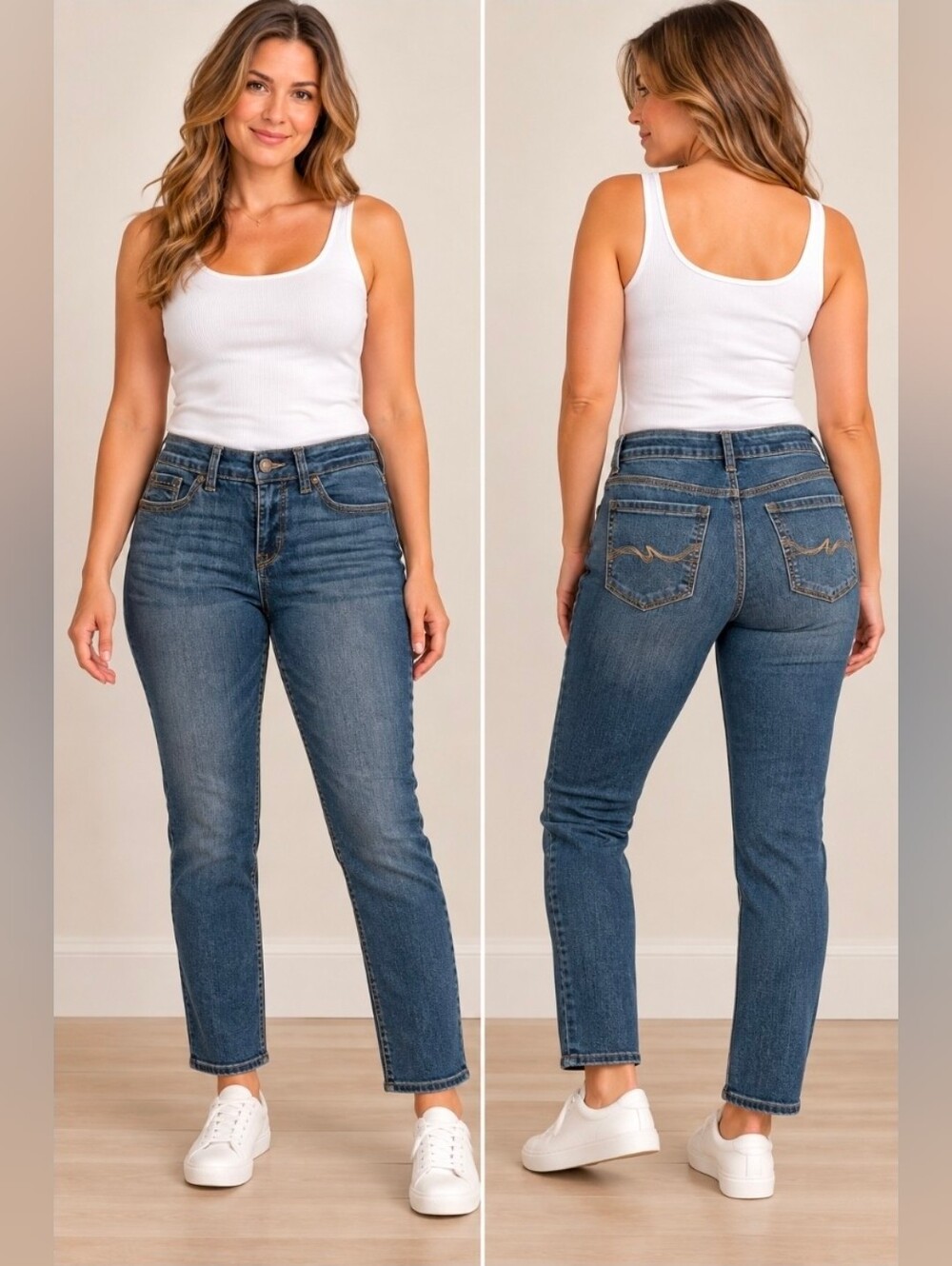 Faded Glory Women's Dark Wash Skinny Jeans